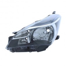 Toyota Yaris 2014-2017 Black Inner Head Lamp Unit Passenger Side